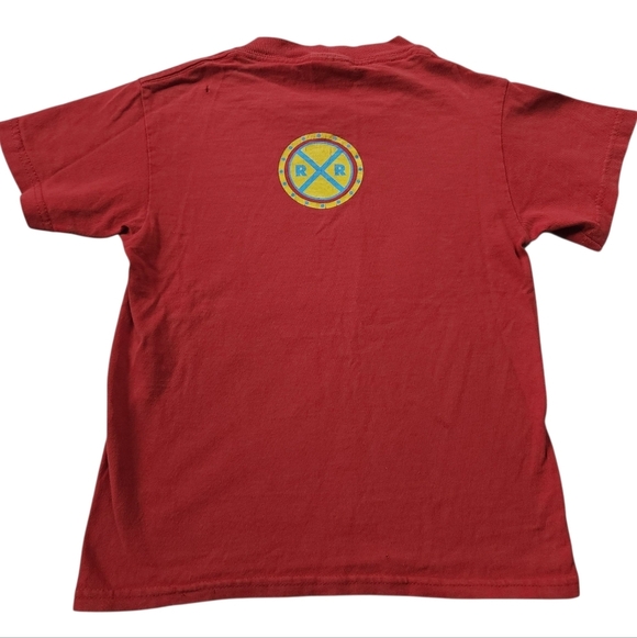 Vintage Kids Y2K Thomas The Train Cartoon Shirt  Sz Small TV Short Sleeve Top - Picture 2 of 8